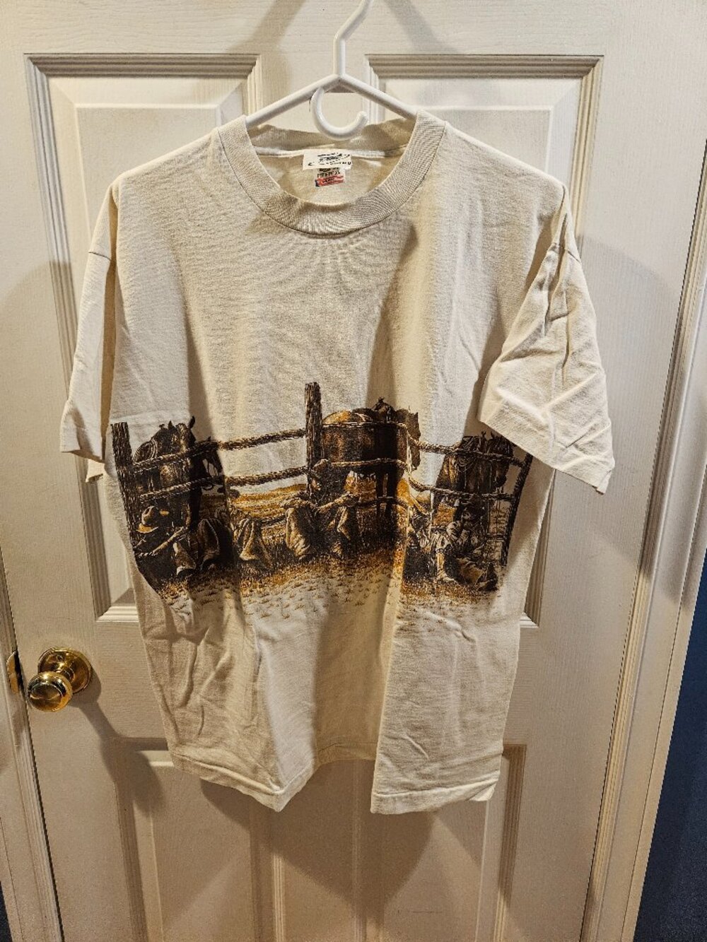 Mens XL shirt with western print